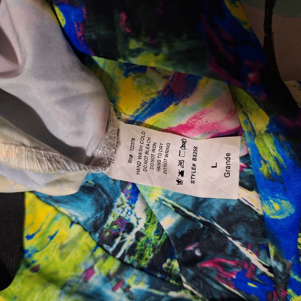 Rossmore Women Pants Yellow Blue Pink Casual Lounge Stretch Pockets Size L - Picture 4 of 7